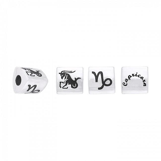Triangle Capricorn Zodiac Silver Bead TBD094