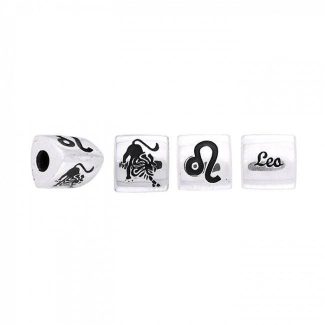 Sterling Silver Triangle Leo Zodiac Bead TBD101