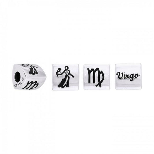 Triangle Virgo Zodiac Silver Bead TBD102