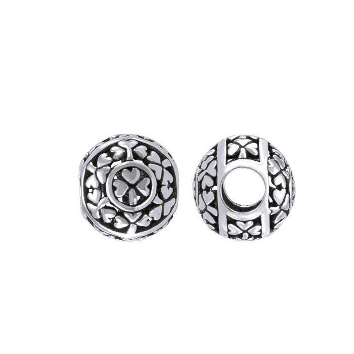 Celtic Shamrock Fine Sterling Silver Bead TBD187