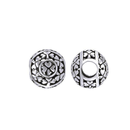 Celtic Shamrock Fine Sterling Silver Bead TBD187
