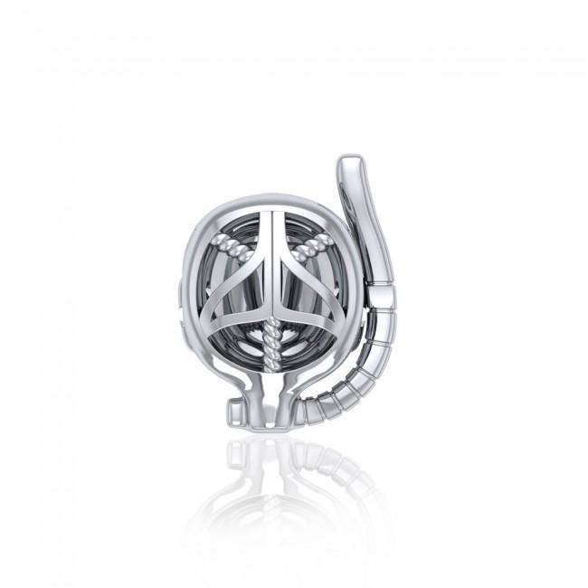 Dive Mask Sterling Silver Bead TBD353