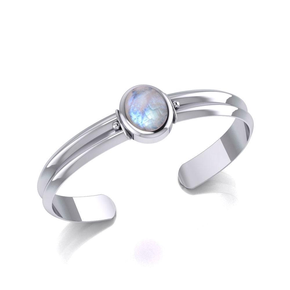 Silver Gemstone Cuff Bracelet TBG416