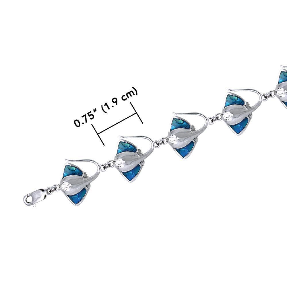 Stingray Sterling Silver Link Bracelet TBL020