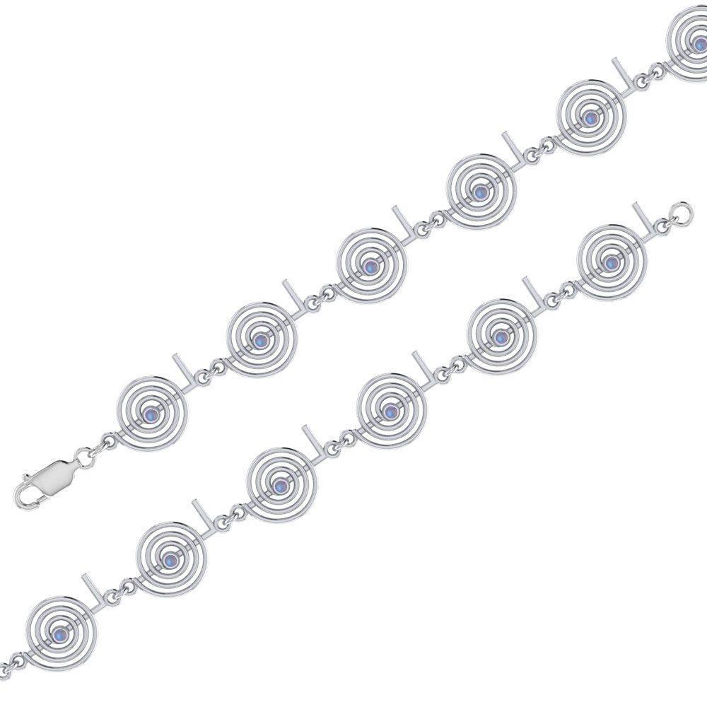 Reiki Spiral Sterling Silver Bracelet TBL080