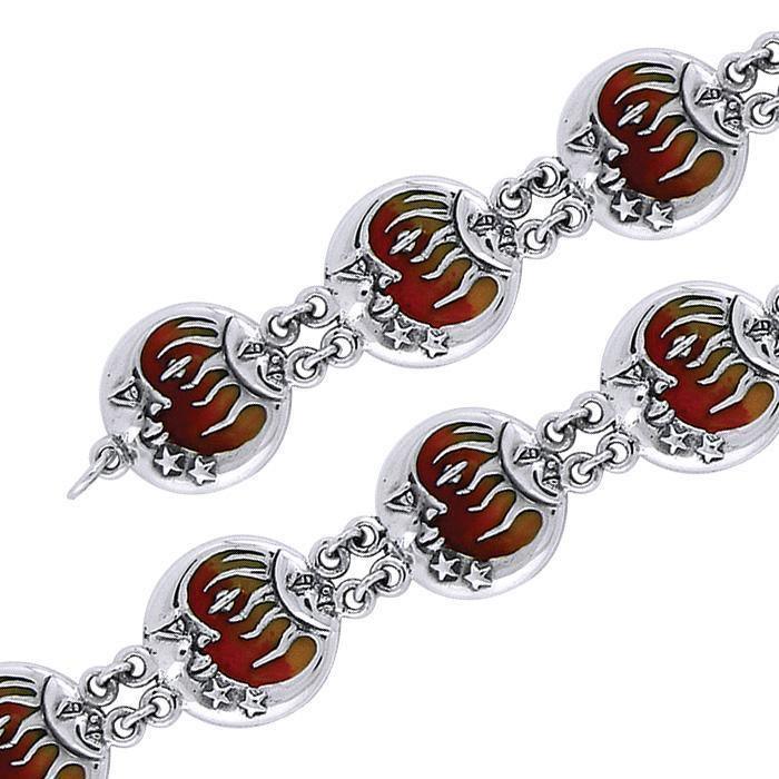 Moons Celestial Sterling Silver Bracelet with Enamel TBL090