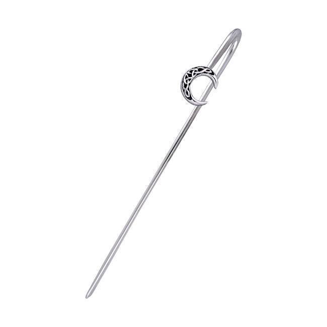 Exquisite Celtic Crescent Moon Silver Bookmark TBM014