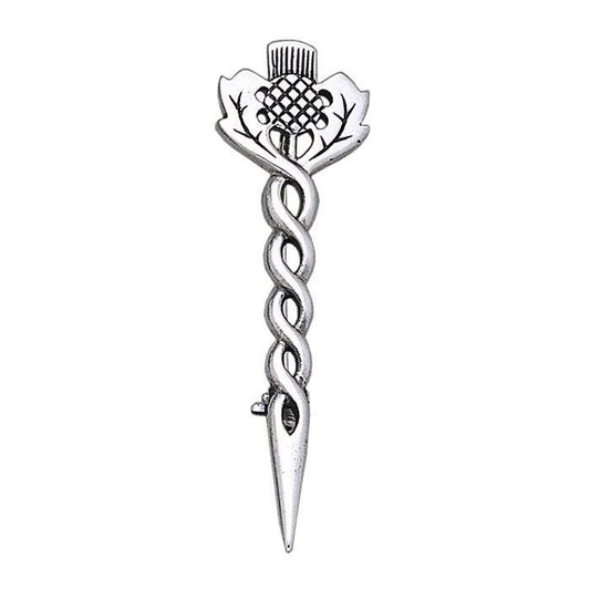 Scottish Thistle Silver Brooch TBR186