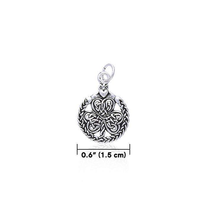 Celtic Shamrock & Irish Claddagh Silver Charm TC1082