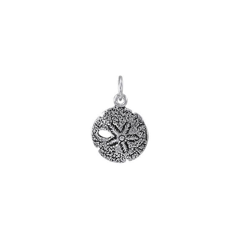 Tokens of the shore ~ Sterling Silver Jewelry Sand Dollar Charm TC216 - peterstone.dropshipping