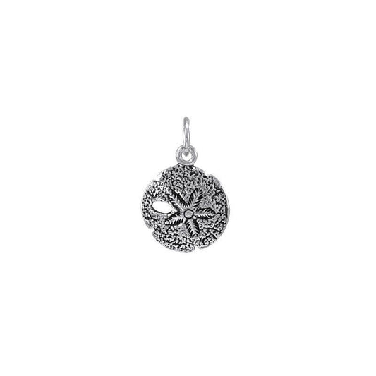 Tokens of the shore ~ Sterling Silver Jewelry Sand Dollar Charm TC216 - peterstone.dropshipping