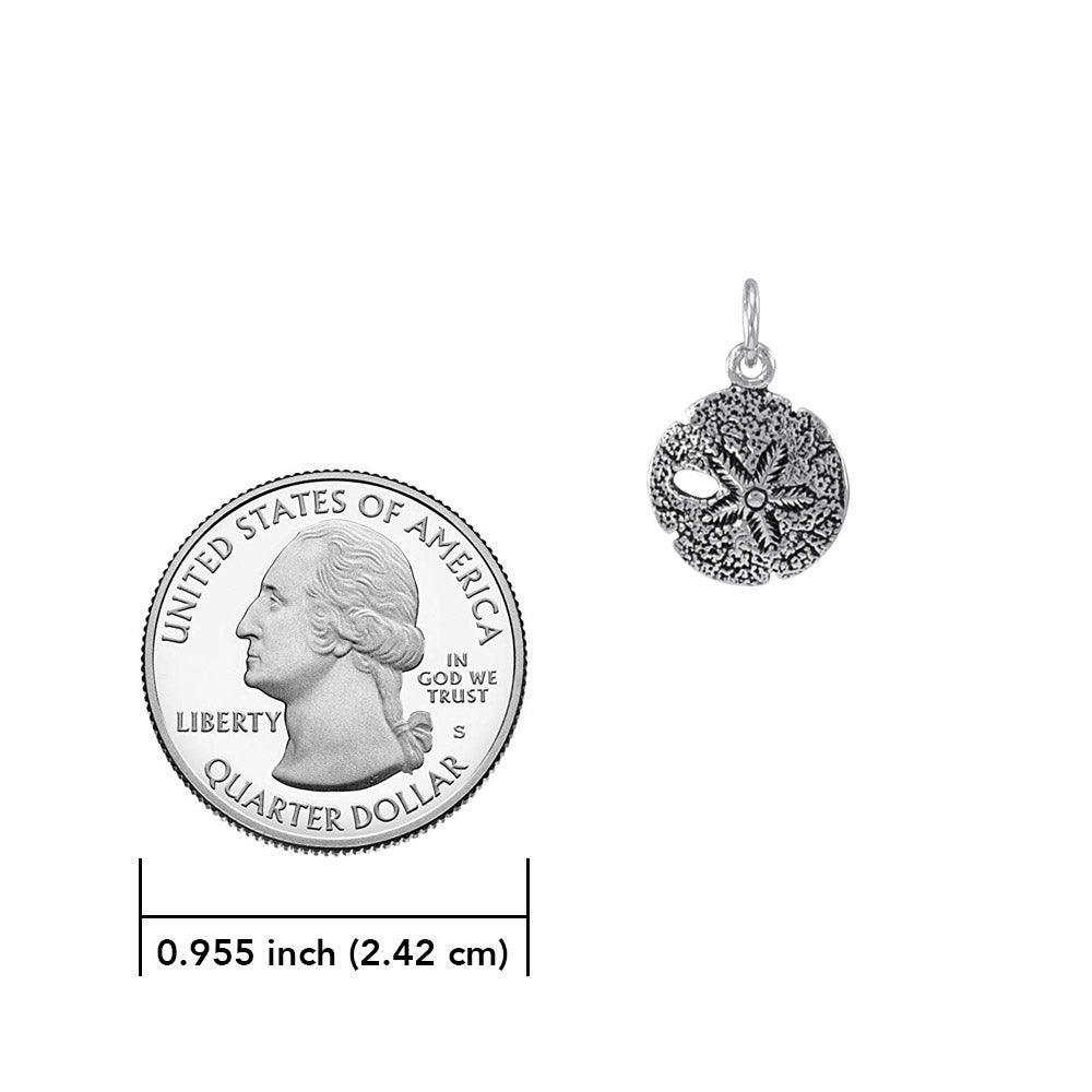 Tokens of the shore ~ Sterling Silver Jewelry Sand Dollar Charm TC216 - peterstone.dropshipping