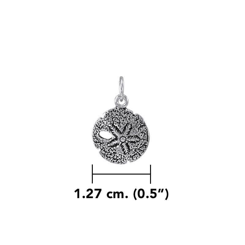Tokens of the shore ~ Sterling Silver Jewelry Sand Dollar Charm TC216 - peterstone.dropshipping