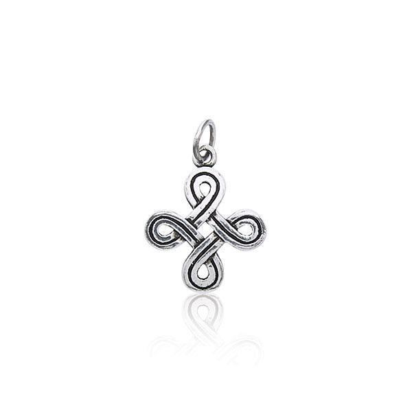 Shield Knot Silver Charm TC433