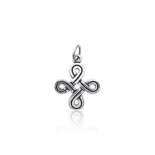 Shield Knot Silver Charm TC433
