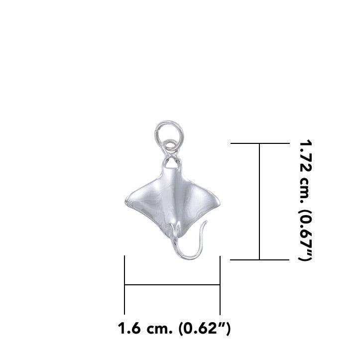 Manta Ray Silver Charm TC599 - peterstone.dropshipping