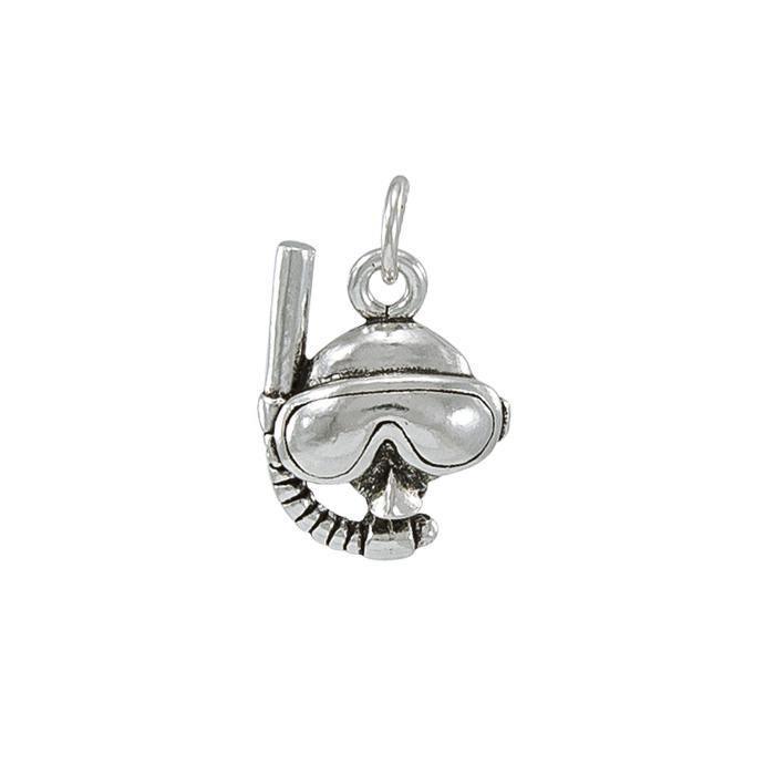 Good vision under the sea ~ Sterling Silver Jewelry Dive Mask Charm TC606