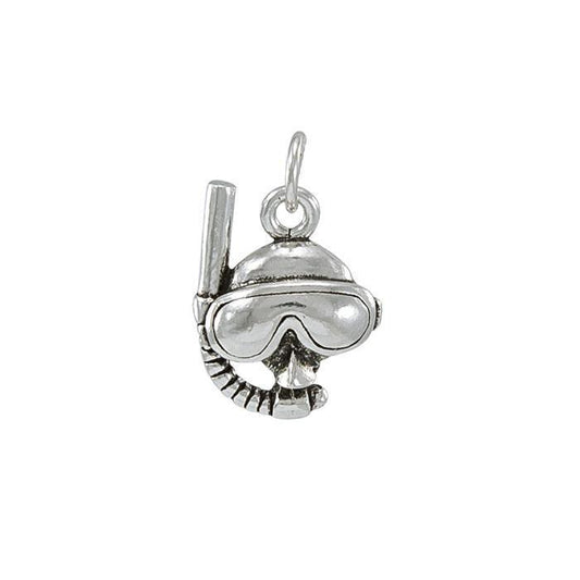 Good vision under the sea ~ Sterling Silver Jewelry Dive Mask Charm TC606