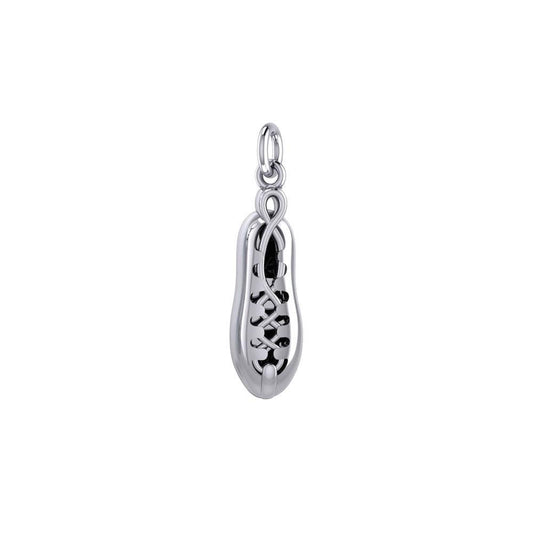 Irish Dancing Shoes Silver Charm TCM024
