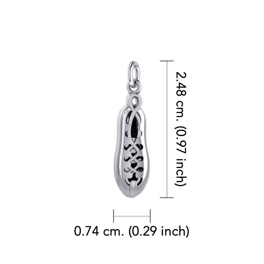 Irish Dancing Shoes Silver Charm TCM024