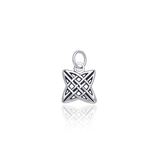Celtic Knotwork Brigid's Cross Silver Charm TCM027