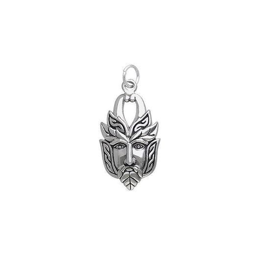 The renewed cycle of growth ~ Sterling Silver Green Man Charm TCM053