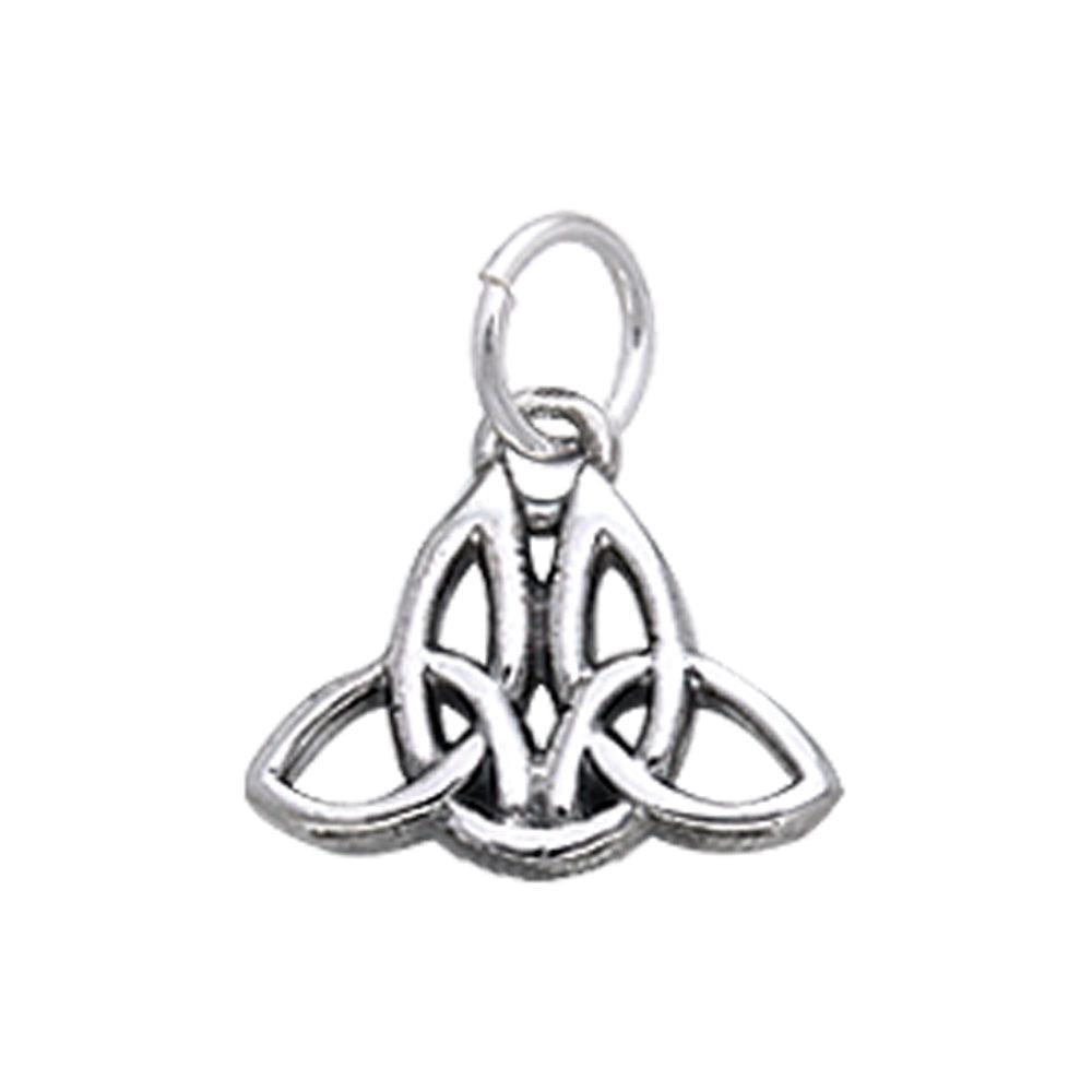 Celtic Twin Trinity Knot Silver Charm TCM054