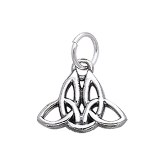 Celtic Twin Trinity Knot Silver Charm TCM054