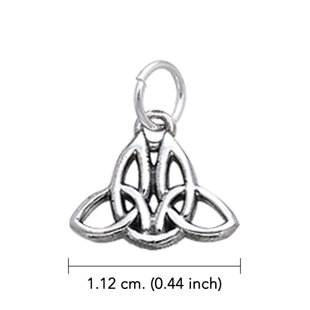 Celtic Twin Trinity Knot Silver Charm TCM054