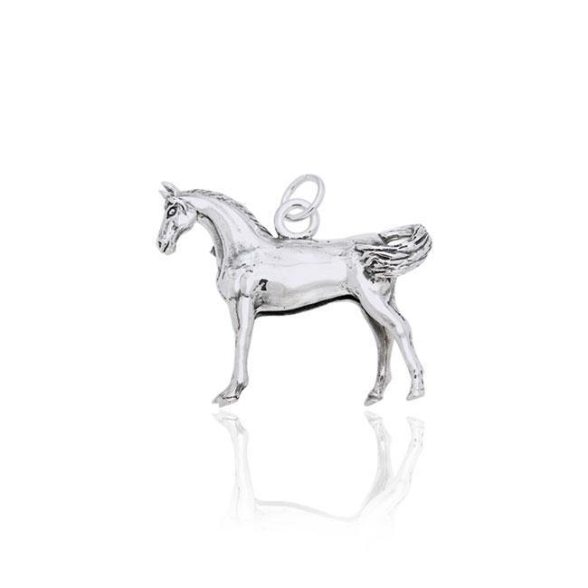 Large Arabian Horse Silver Cham TCM169