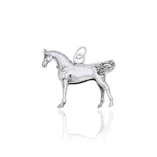 Large Arabian Horse Silver Cham TCM169