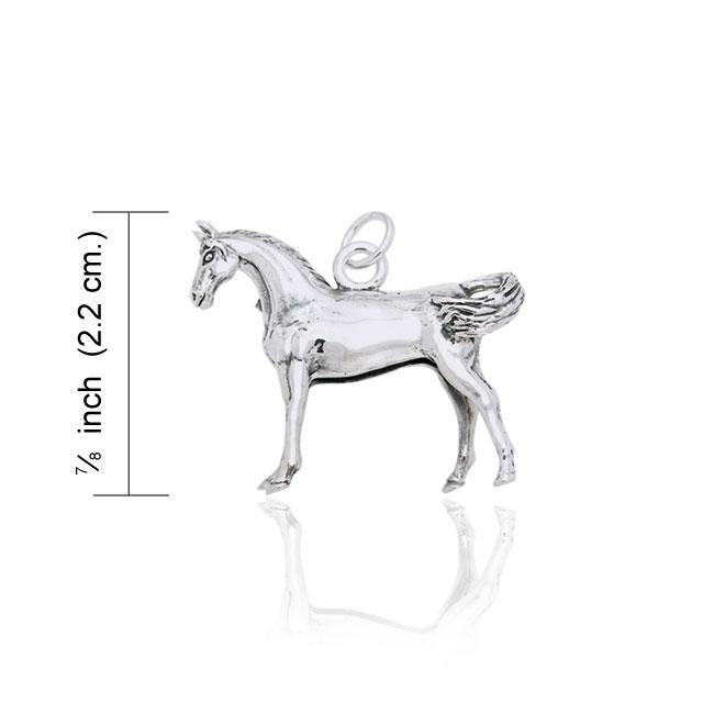 Large Arabian Horse Silver Cham TCM169
