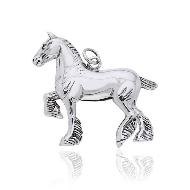 Draft Horse Silver Charm TCM174