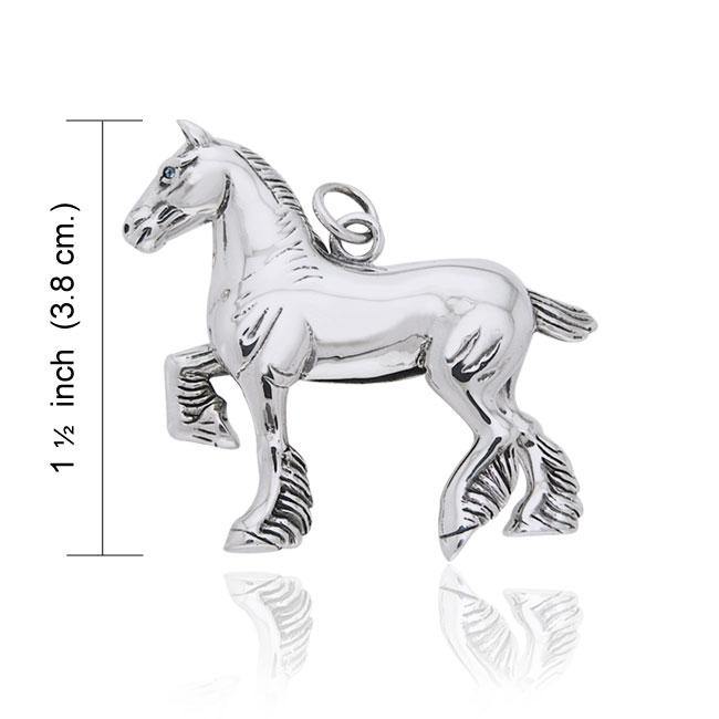 Draft Horse Silver Charm TCM174