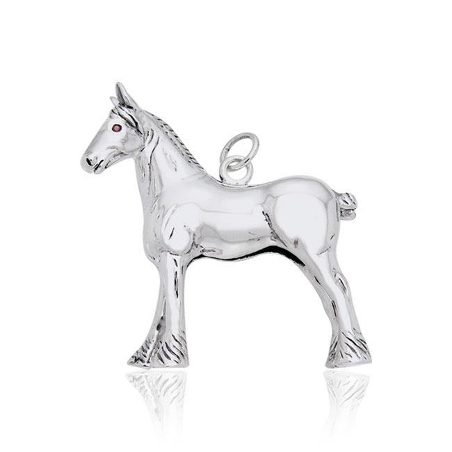 Draft Horse Silver Charm TCM177