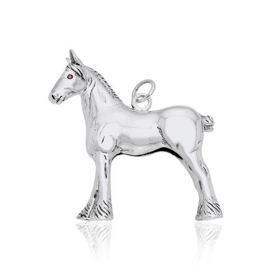 Draft Horse Silver Charm TCM177