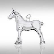 Draft Horse Silver Charm TCM177