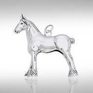 Draft Horse Silver Charm TCM177