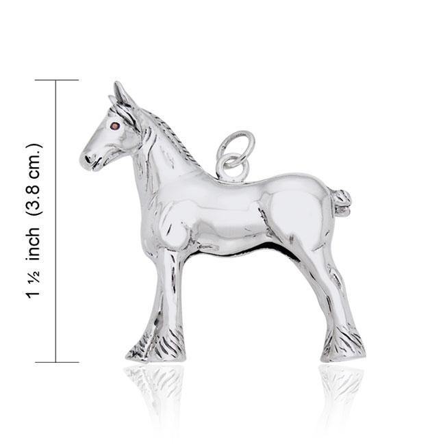 Draft Horse Silver Charm TCM177