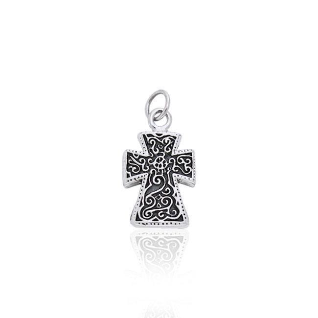 Elegance Cross Silver Charm TCM311