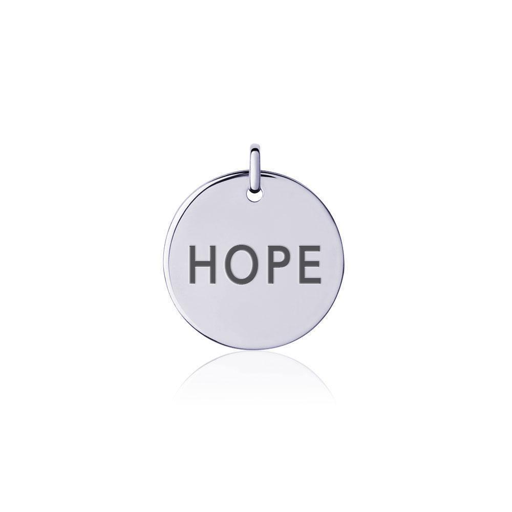 Power Word Hope Silver Disc Charm TCM325