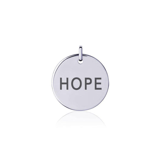 Power Word Hope Silver Disc Charm TCM325