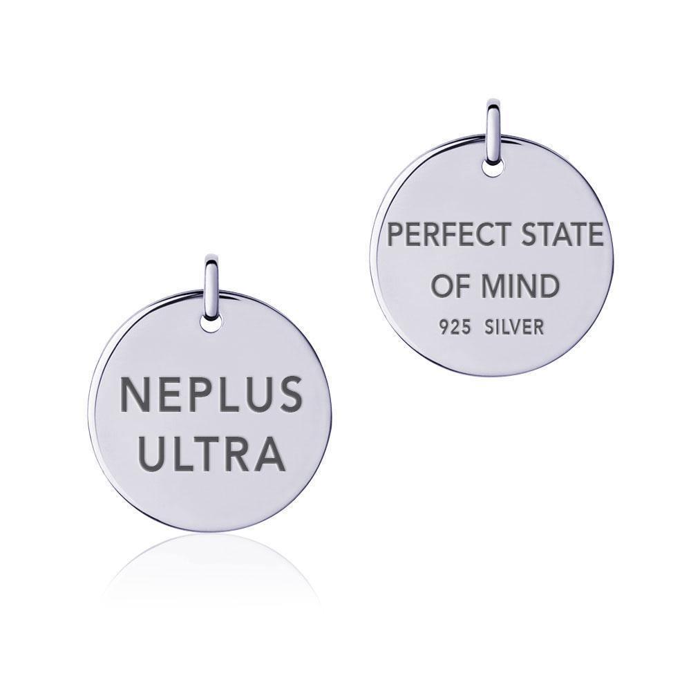 Power Word Ne Plus Ultra Silver Disc Charm TCM329