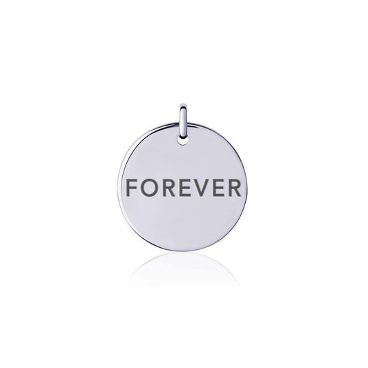 Power Word Friendship Silver Disc Charm TCM333