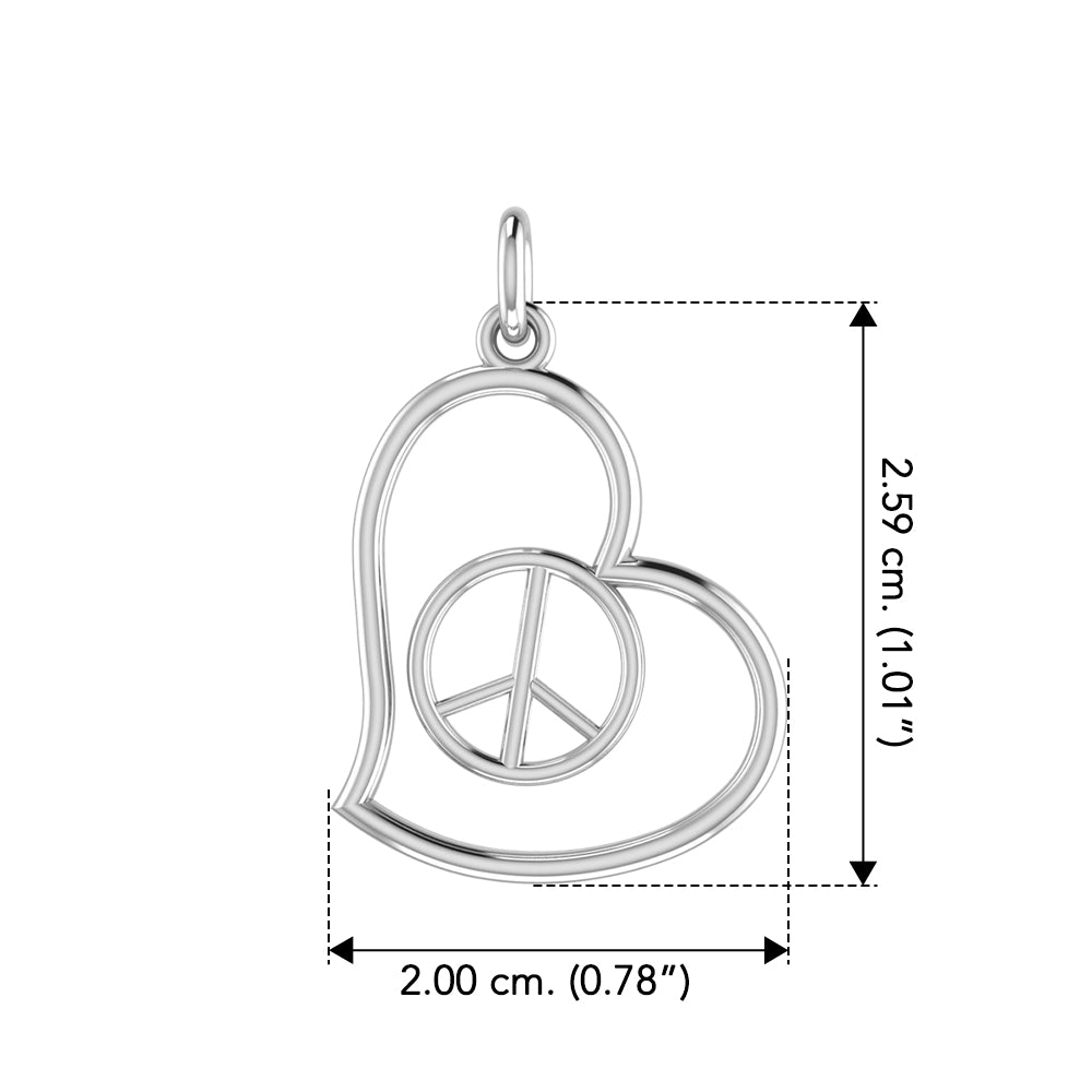 I am at peace ~ Sterling Silver Jewelry Charm TCM397