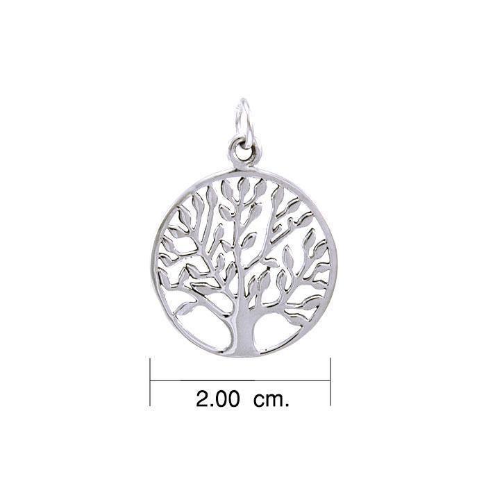 Modern Tree of Life Silver Charm TCM462