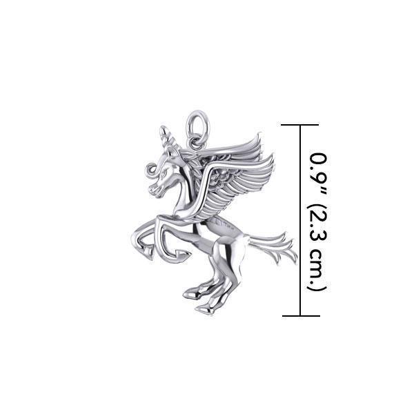 Enchanted Sterling Silver Mythical Unicorn Charm TCM660