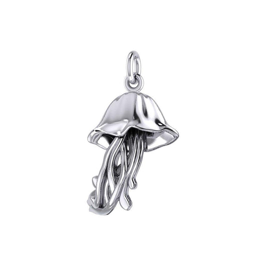 Jellyfish Silver Charm TCM661