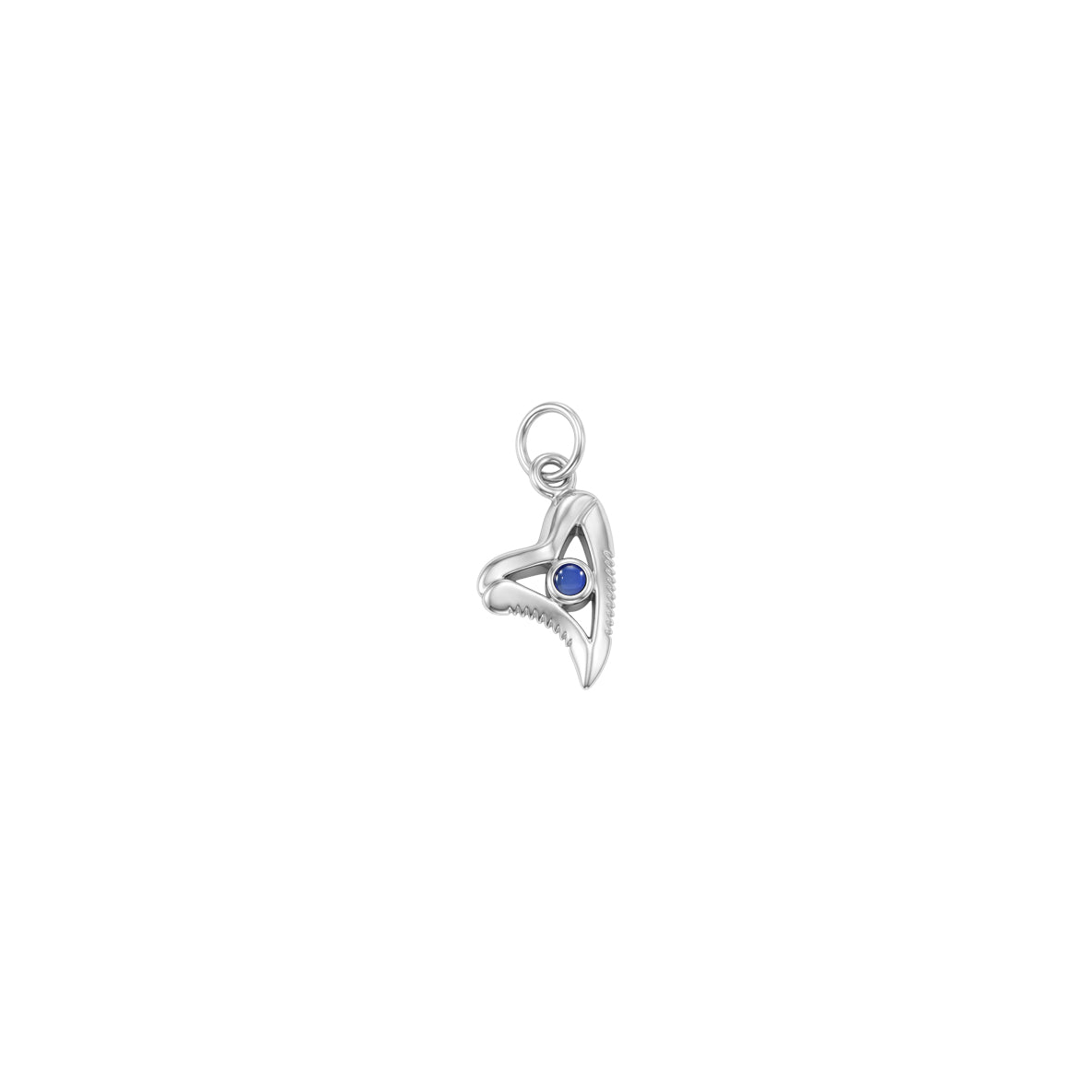Shark Tooth with Gemstone Sterling Silver Charm TCM720