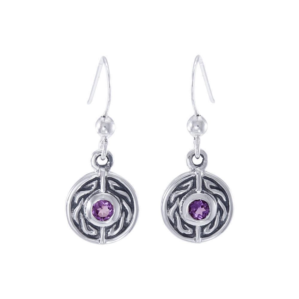 Celtic Knotwork Silver Earrings TE1014